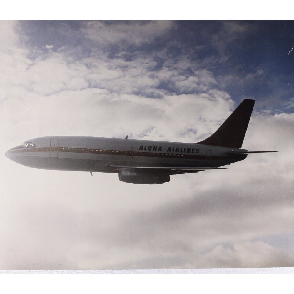 1960s Aloha Airlines airplane travel poster 16x20" photo enlargement, vintage